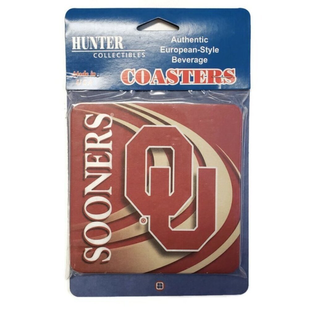 NCAA Oklahoma Sooners Lot of 2 Packs Beverage Coasters Parties Tailgating Dorms - Picture 4 of 5